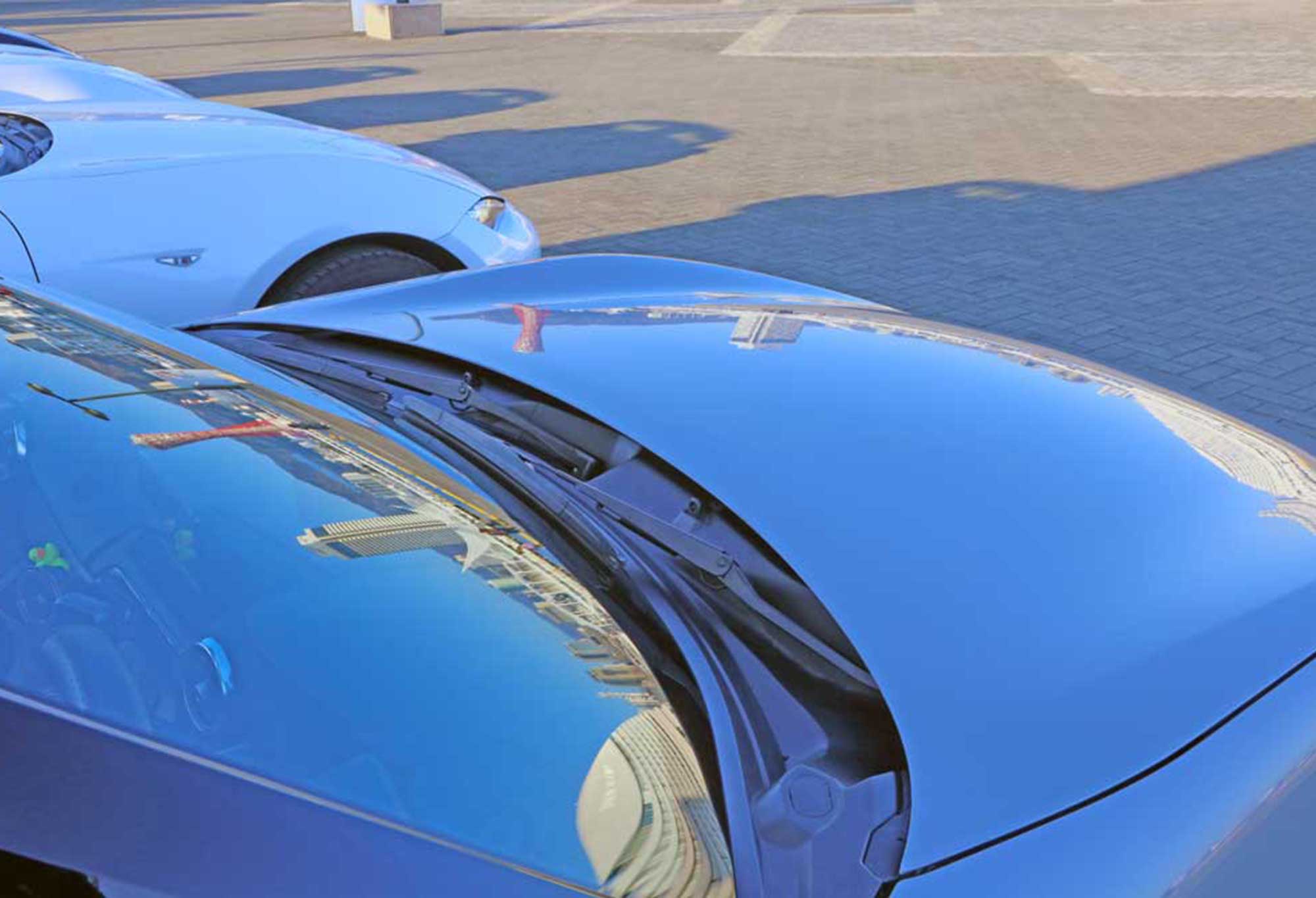 神戸の夕焼けとロードスター